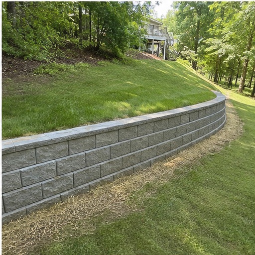 Six-stage retaining-wall project, step 6