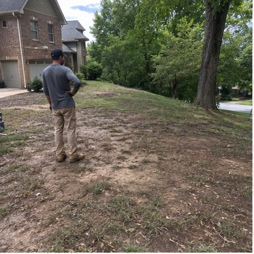 Six-stage sod and grading project, step 1