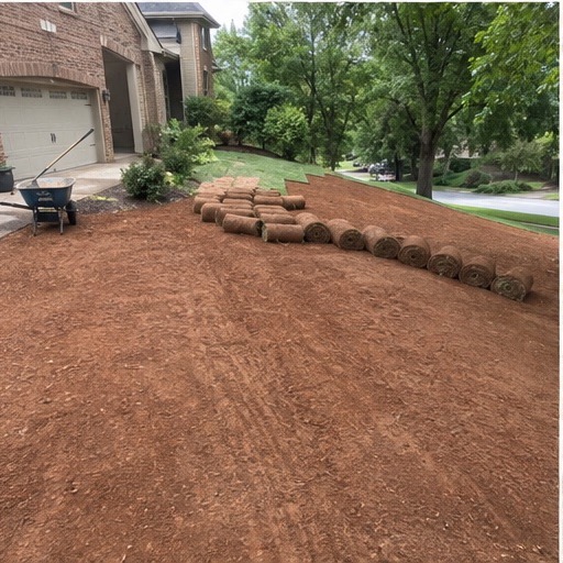 Six-stage sod and grading project, step 4