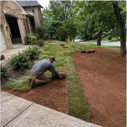 Six-stage sod and grading project, step 5